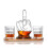 1000 ml Whiskykaraffe „Mittelfinger“ mit Whiskygläsern, 100 % neu 1
