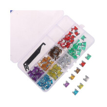 100x Micro Auto Auto Laag Profiel Mini Bladzekering Kit 3a5a7.5a10a15a 20a25a30a