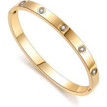 Armband, modieuze gouden liefdesarmband, cadeauarmband met diamanten, lichtgewicht luxe high-end