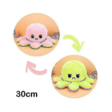 30/40 cm Wende-Oktopus-Plüschtier – Doppelseitiges Cartoon-Kuscheltier für Kinder und Sammler