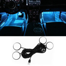 USB Foot Atmosphere Lamp Blue LED 1 Piece