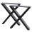Ensemble de 2 pieds de table en acier en forme de X 1
