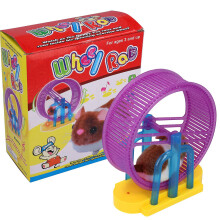 Hamster-Laufrad mit LED-Licht und Musik, elektrisches Lernspielzeug für Babys