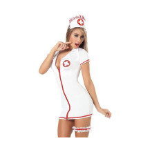 Lady Sexy Nurse Cosplay Costume Uniform Party Outfit