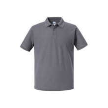 (M, Convoy Grey) Russell Mens Authentic Pique Polo Shirt