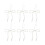 Faux Pearl Bow Ornament White 12 pcs 2