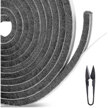 Skjutdörrspackning, 5m x 9mm x 9mm packningsborste, kallt väderbeständigt självhäftande vindtätt dammtätande