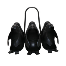 Cuiseur à œufs vapeur en forme de pingouin, support suspendu gain de place avec poignée, cadeau idéal