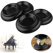 Coppe per rotelle del pianoforte, ruote rimovibili, set di impugnature rotonde per ruote del pianoforte,
