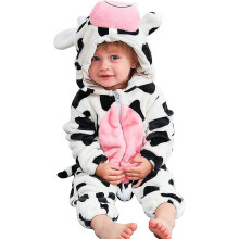 Unisex baby dierenkostuum winter herfst flanellen romper met capuchon cosplay