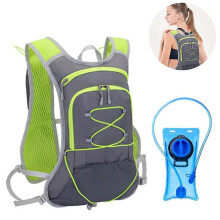 Trinkrucksack mit 2-Liter-Trinkblase (BPA-frei), Wasser