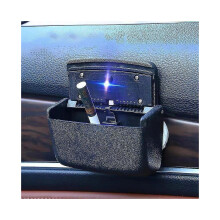 Posacenere per auto a LED con coperchio a scomparsa, senza fumo, portatile e ignifugo, azionabile con