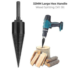 Speed Twist Drill Bit Wood Firewood Log Splitter Screw Splitting Cones Driver