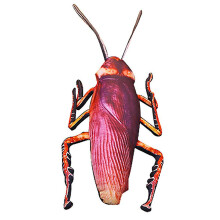 Lebendiges 3D-Simulations-Kakerlaken-Plüschkissen, Scherzartikel, Insekten-Schlafspielzeug