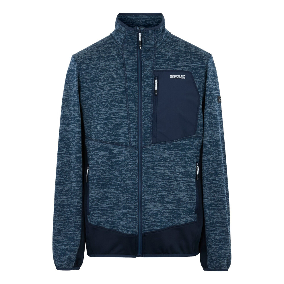 Regatta Men's Moonlight Denim Navy Marl Baslinn Fleece Jacket - Size Xl - Image 3