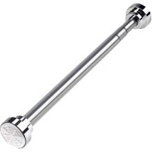 Barre télescopique en acier inoxydable pour salle de bain, 55-85 cm, pour rideau de douche