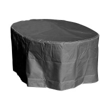 Housse de protection pour table ovale L180 x H110 x H70 cm, couleur anthracite