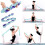 Stretchremmar Hamstring Stretcher Device Elastiskt träningsband Yogamatta Bärremmar Benträningsutrustning 1