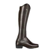 (6.5 UK Short Wide, Brown) Moretta Womens/Ladies Gianna Leather Long Riding Boots