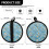 Heat-Resistant Pot Holders with Pockets 2-Pack Daisy Blue 8 7