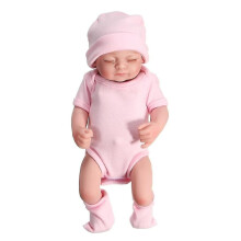 Livsnaturlig babydocka - 28 cm söt pojke, mjukt vinylhuvud och lemmar, 300 g, realistisk och vacker