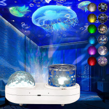 Projecteur de lumière océanique pour chambre, projecteur veilleuse rotatif à 360 heytea, 6 couleurs,