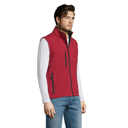 (XL, Red) SOLS Mens Rallye Soft Shell Bodywarmer Jacket