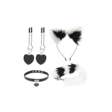 1 Set Women Tail Plug Furry Tail Cosplay Ears Headband Cosplay Costumes Accessories