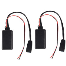 2x Bilföretags-CD Bluetooth-modul Ljud 10-polig Bluetooth Aux-adapter för E46