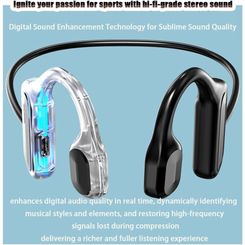 Bone Conduction Headphones Type-C Fast Charging 12h Battery 2