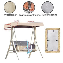 Outdoor Swing Canopy Replacement Top Cover 3-Seat