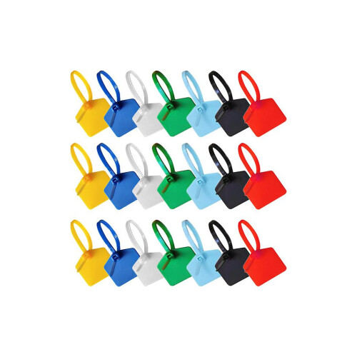 120pcs Label Cables Tags Marker Ties Labeling Tags Wire Zip Ties With Marking Label
