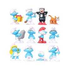 12 bambole Puffi, bambole anime e cartoni animati, giocattolo regalo