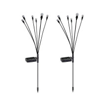 2 Pack Outdoor Solar Firefly Lights Garden Lights Solar Landscape Lights - Diy Flower Firework Trees