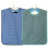 2 Pack Adult Bibs For Eating Adjustable Strap Washable Reusable Waterproof Apron 1