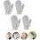 Double-Sided Silver Dishwashing Gloves Steel Wire Mesh 1