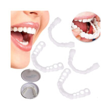 2 Sets Of Snap On Smile Teeth Veneers Whitening Cosmetic Dentures