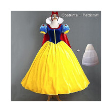 2023-vuxen Cosplay-klänning Snövit flicka prinsessklänning kvinnor vuxen tecknad prinsessa Snövit Halloween-festkostym-1