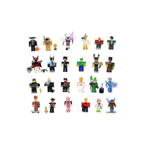 24 st minifigurer Roblox virtuella världsfigurblock