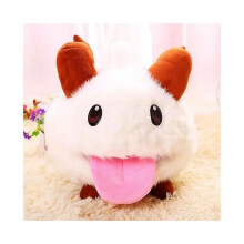 25 cm große Cartoon-Spielfigur League of Legends Pual Lol Limited Poro Plüschtier Kawaii Puppe Weiße