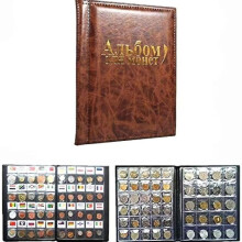 Album à pièces de monnaie à 250 pochettes pour collectionneurs, idéal pour ranger et conserver ses pièces.
