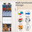 Hanging Yarn Organizer with 4 Clear Zippered Pockets 6