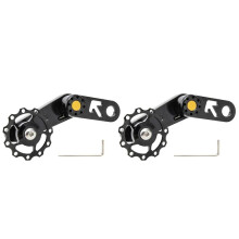 2x Folding Bike Chain Tensioner Lightweight Bicycle Guide Wheel Single Speed Rear Derailleur Chain