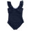 Women's wrap front push up one piece swimsuit with tummy 6