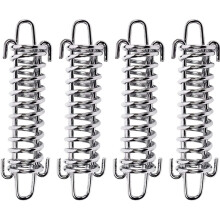 Kit de fixation pour 4 boucles Ă ressort de tente, ressort en acier, corde robuste pour auvent ou tente