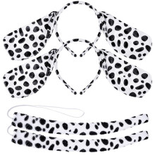 Lot de 4 bandeaux de maquillage pour chien, déguisement cosplay, queues de dalmatien mignonnes, serre-tête