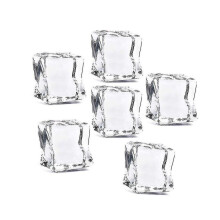 40 faux glaçons transparents de 30 mm en acrylique et plastique, parfaits pour les fêtes, les mariages