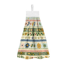 Rustic Floral Hanging Hand Towels Set of 3