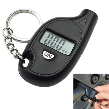 Digital Tire Pressure Gauge LCD Display Mini Keychain
