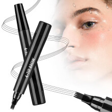 Microblading Eyebrow Pencil Waterproof 4-Tip Black